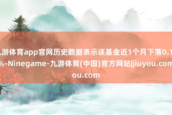 九游体育app官网历史数据表示该基金近1个月下落0.18%-Ninegame-九游体育(中国)官方网站|jiuyou.com
