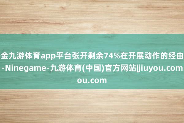 现金九游体育app平台张开剩余74%在开展动作的经由中-Ninegame-九游体育(中国)官方网站|jiuyou.com